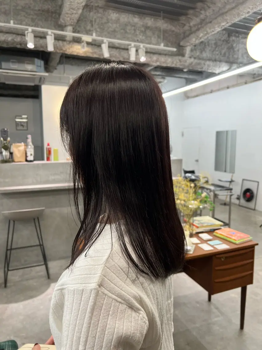 ロング カラー カット ヘアカラー パーマ×透明感カラー MIOのヘアスタイル