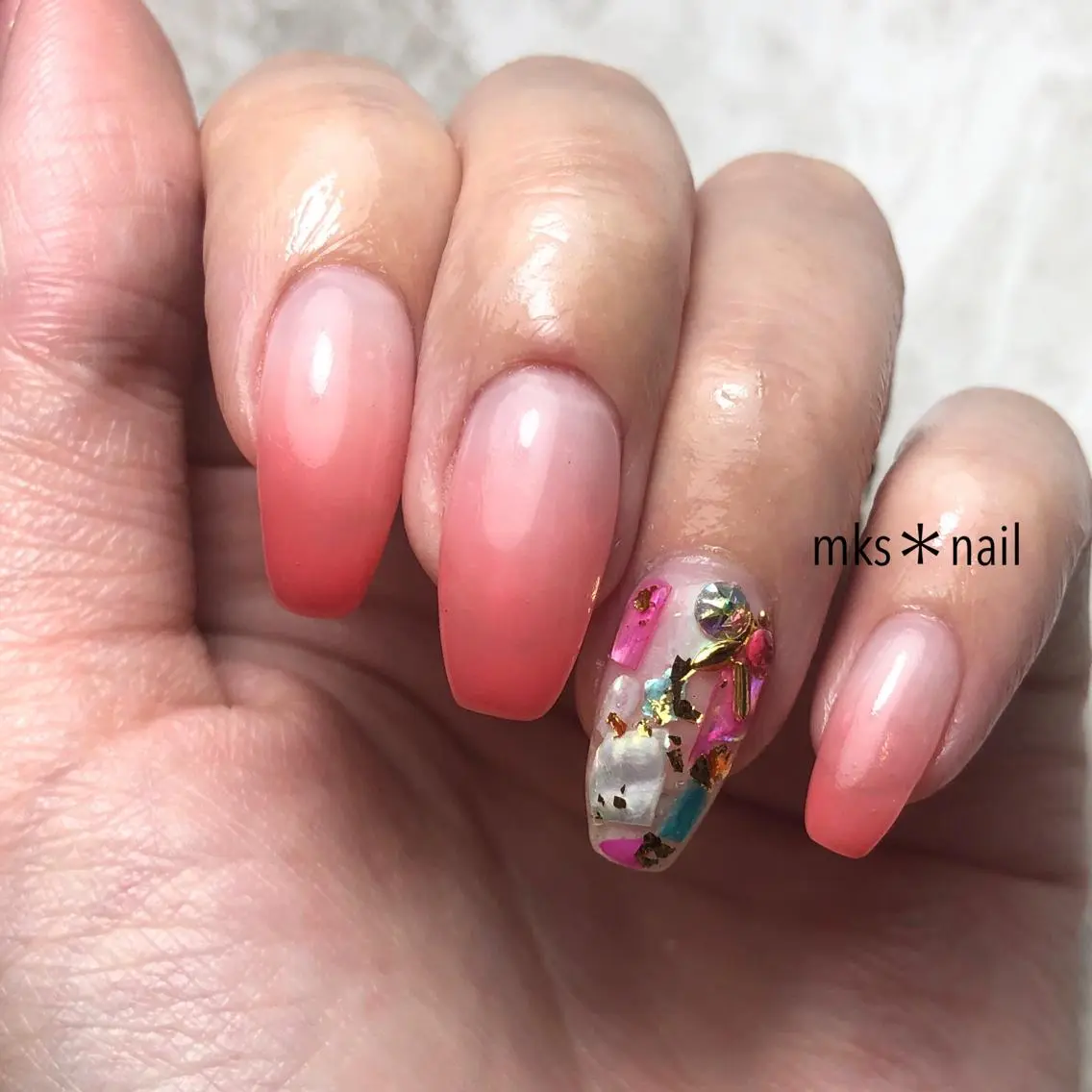 ネイル ハンドネイル mks＊nail //  枚方長尾のネイルデザイン