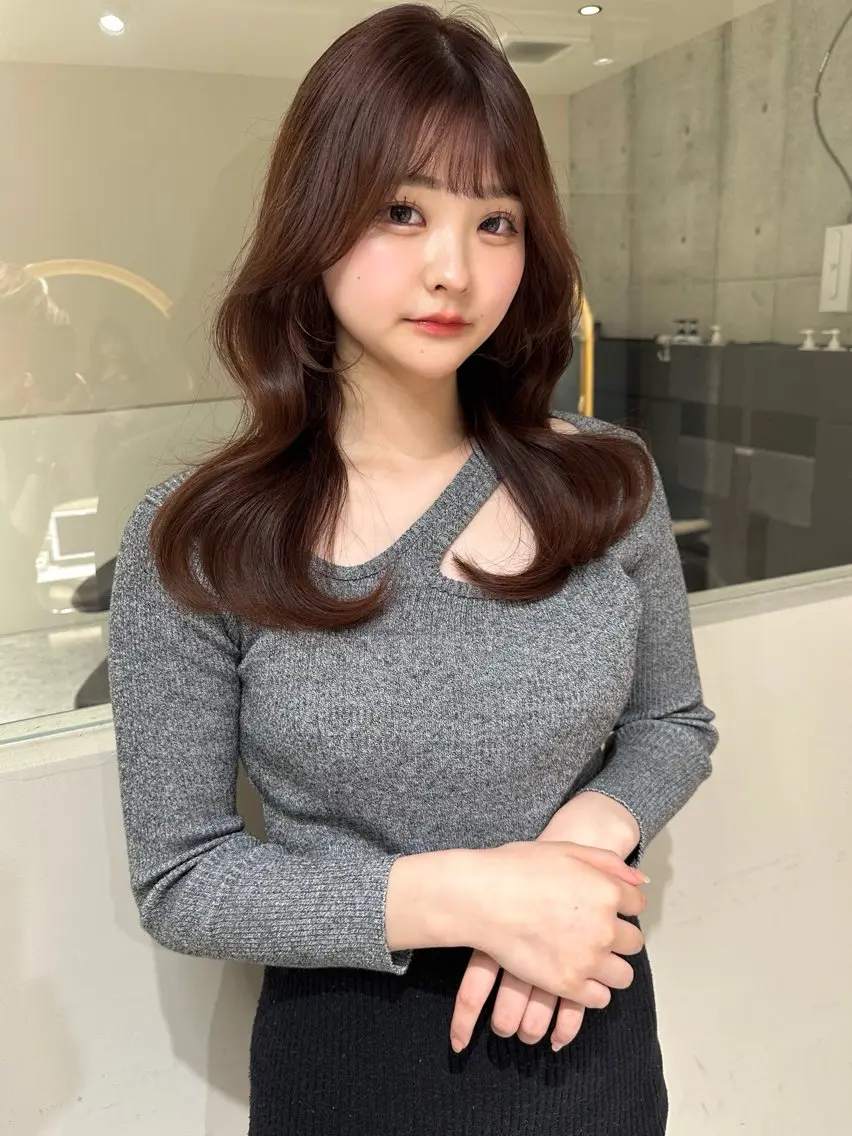 ロング カラー カット ヘアカラー トリートメント 《髪質改善✖️オリー ブ🧸》小嶋拓也のヘアスタイル
