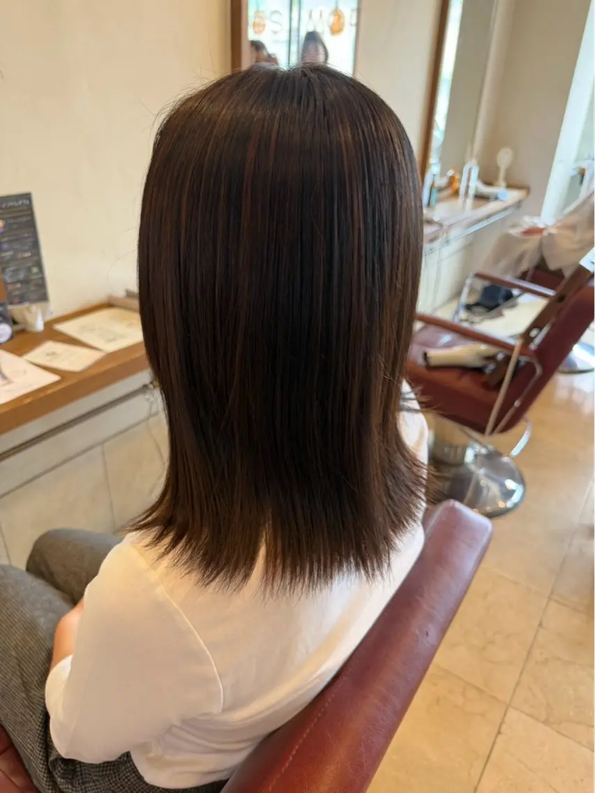 ミディアム ハイライト カット ヘアカラー 今村俊介 メンズカットのヘアスタイル