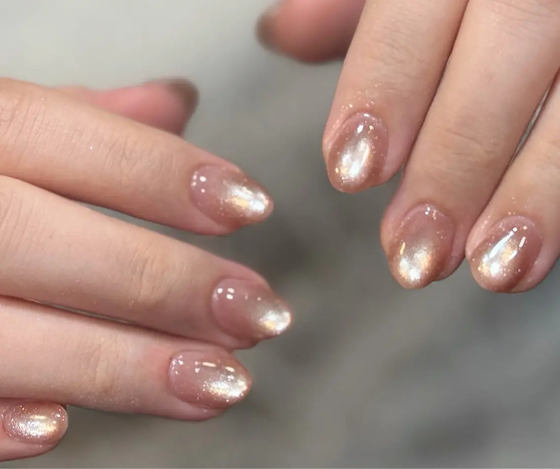 ネイル ジェルネイル マグネットネイル メンズネイル ピンク ハンドネイル MIMnail メンズネイリストのネイルデザイン