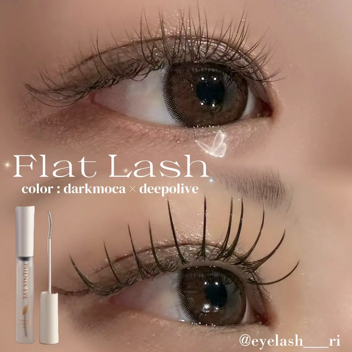 マツエク・マツパ 束感まつ毛 韓国風マツエク まつげパーマ マツエク eyelash Lily Rinaのマツエク・マツパデザイン