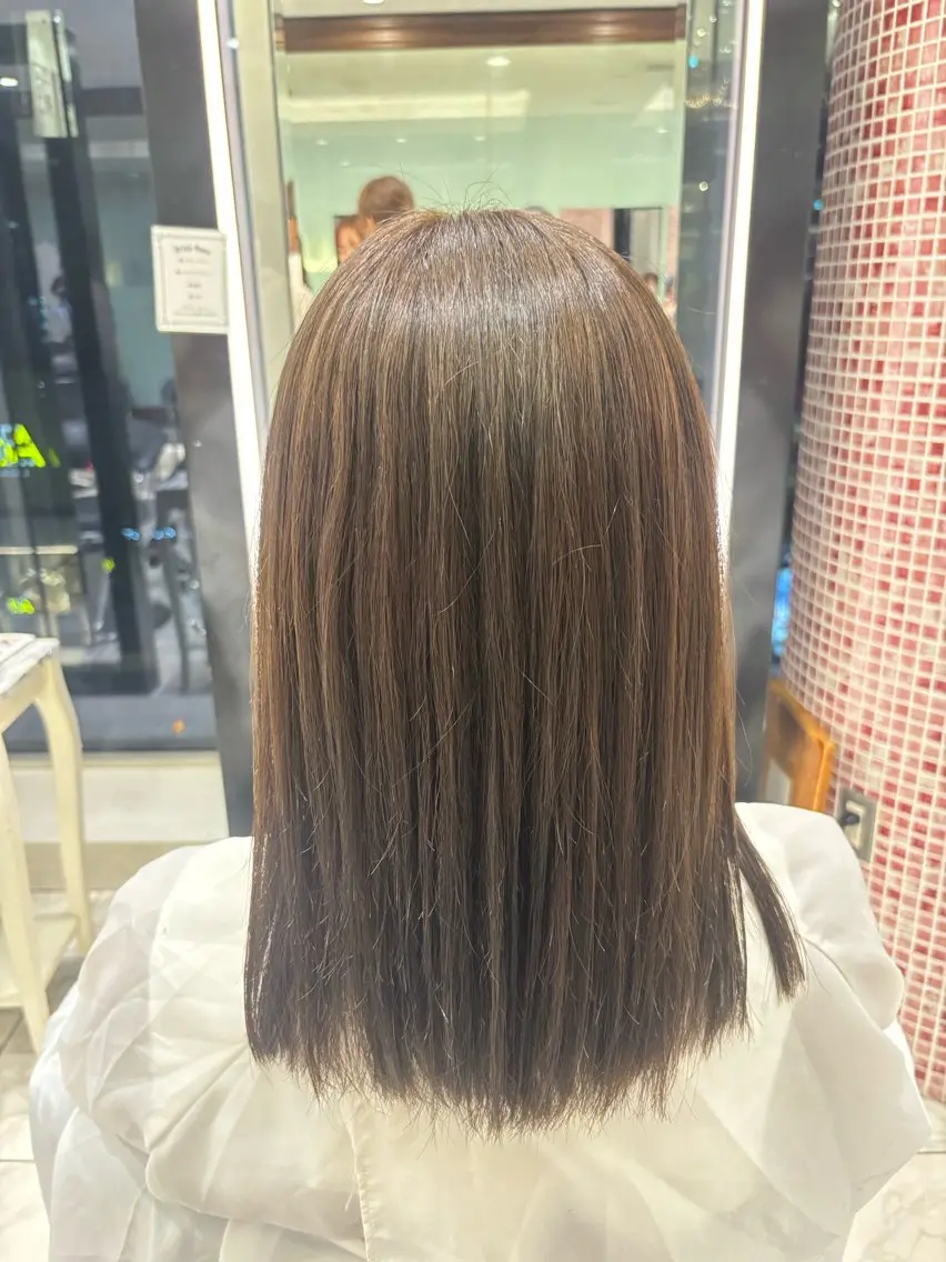 カラー 透明感カラー ヘアカラー トリートメント 銀座🌿ヘア アレンジ🌿さやかのヘアスタイル