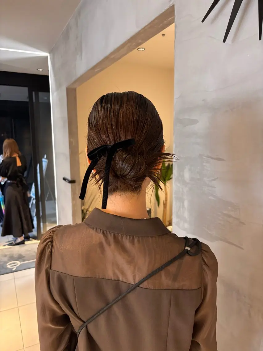 ショート ヘアアレンジ 結婚式・ブライダル ボブ 髪質改善 似合わせカット ヘアセット RABU /髪質改善 伏見/ヘアケアサロンのヘアスタイル