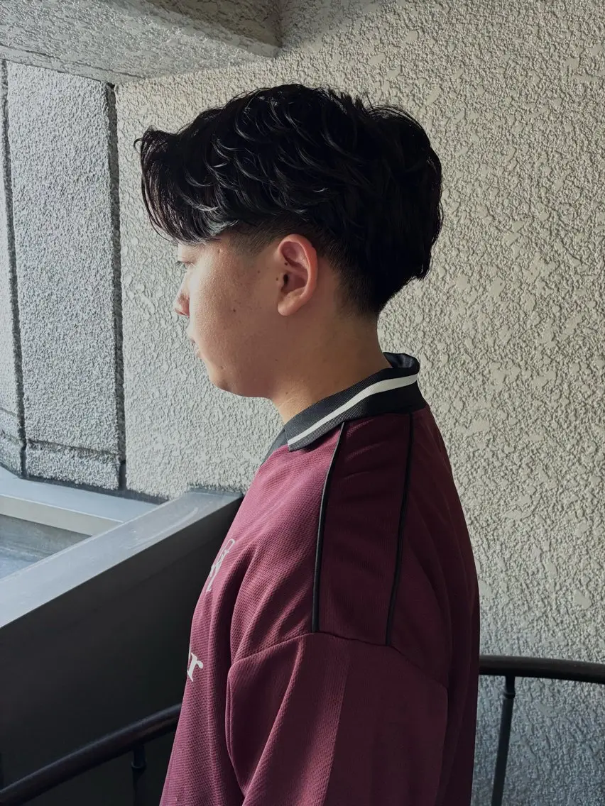 パーマ メンズ カット パーマ トリートメント 新規再来率No.1 金山/メンズパーマのヘアスタイル