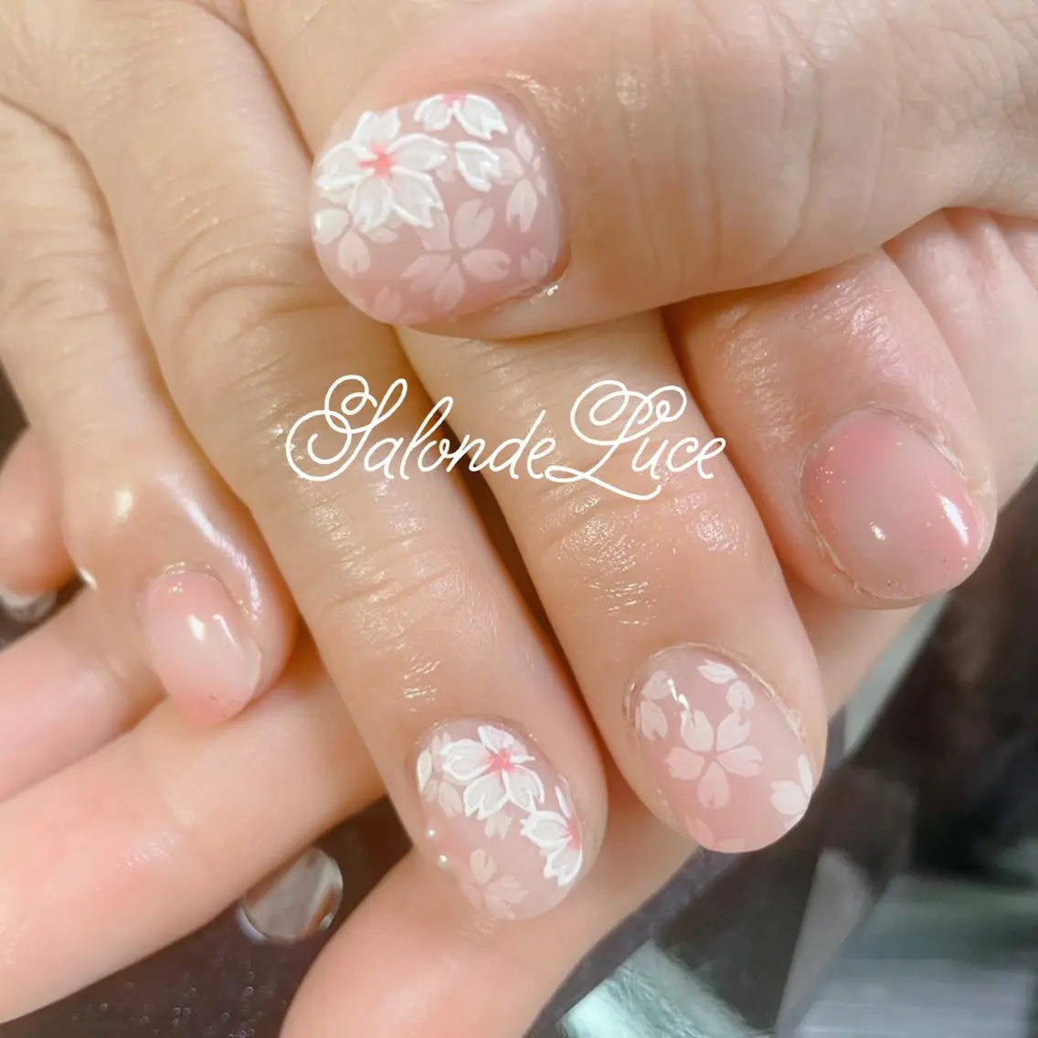 ネイル 桜ネイル マットネイル Salon de Luceのネイルデザイン