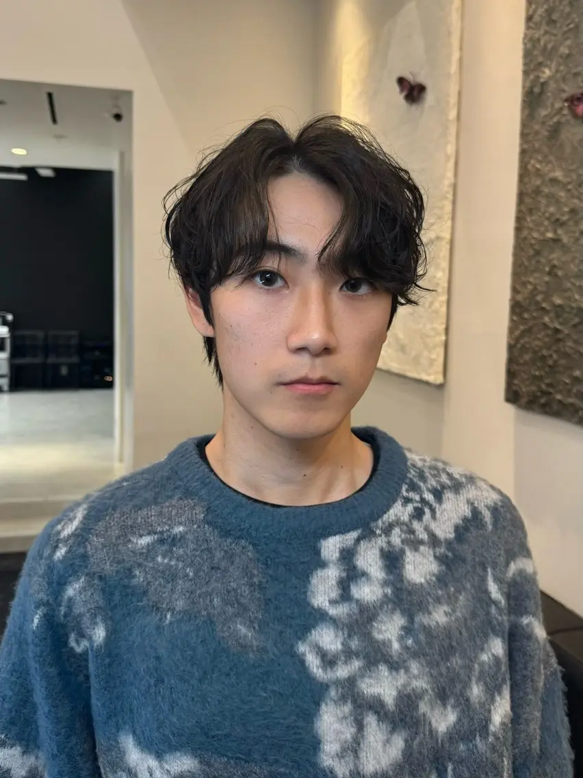 【재방문】 🇰🇷韓国ヘアカット➕韓国式ダウンパーマ➕シャドウパーマの写真