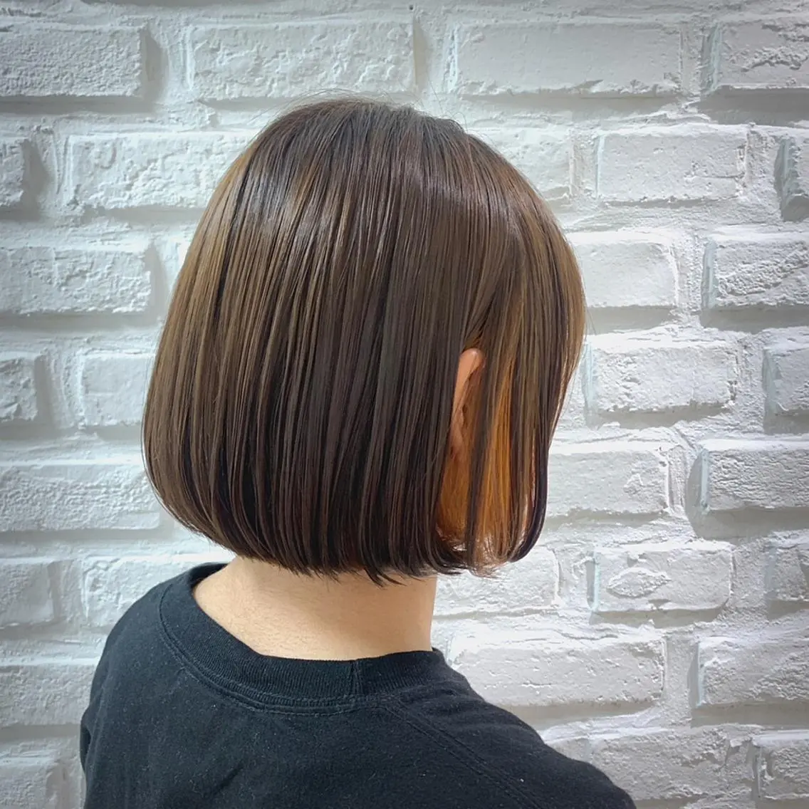ショート カラー アッシュ ベージュカラー ブリーチ オレンジ ヘアカラー トリートメント 【髪質改善】 kasumi🌷🌷のヘアスタイル