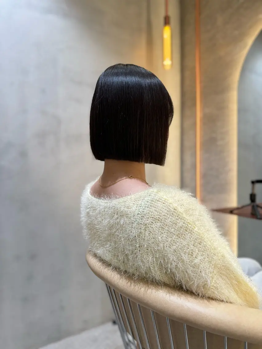 ショート カット 縮毛矯正 トリートメント ‎🤍髪質改善‎🤍 レイヤーカット‎🤍のヘアスタイル