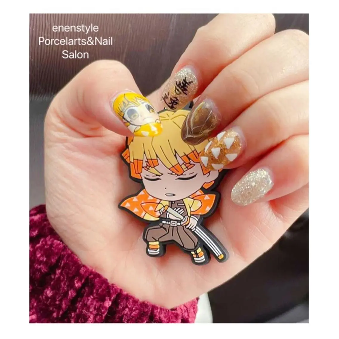 ミディアム ネイル 🐾enen style 🐾のネイルデザイン