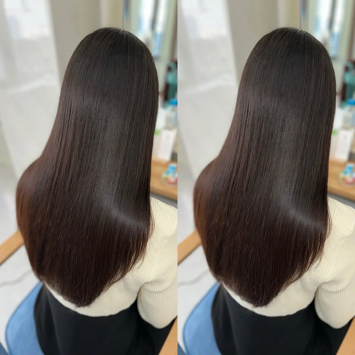 ロング カラー カット 縮毛矯正 トリートメント 髪質改善🩵縮毛矯正 代々木/木下のヘアスタイル