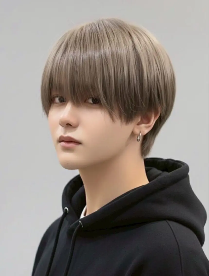 ショート カラー メンズ 透明感カラー グレージュ オリーブグレージュ オリーブグレー トリートメント ヘアカラー メンズ垢抜けカラー /YUTAのヘアスタイル