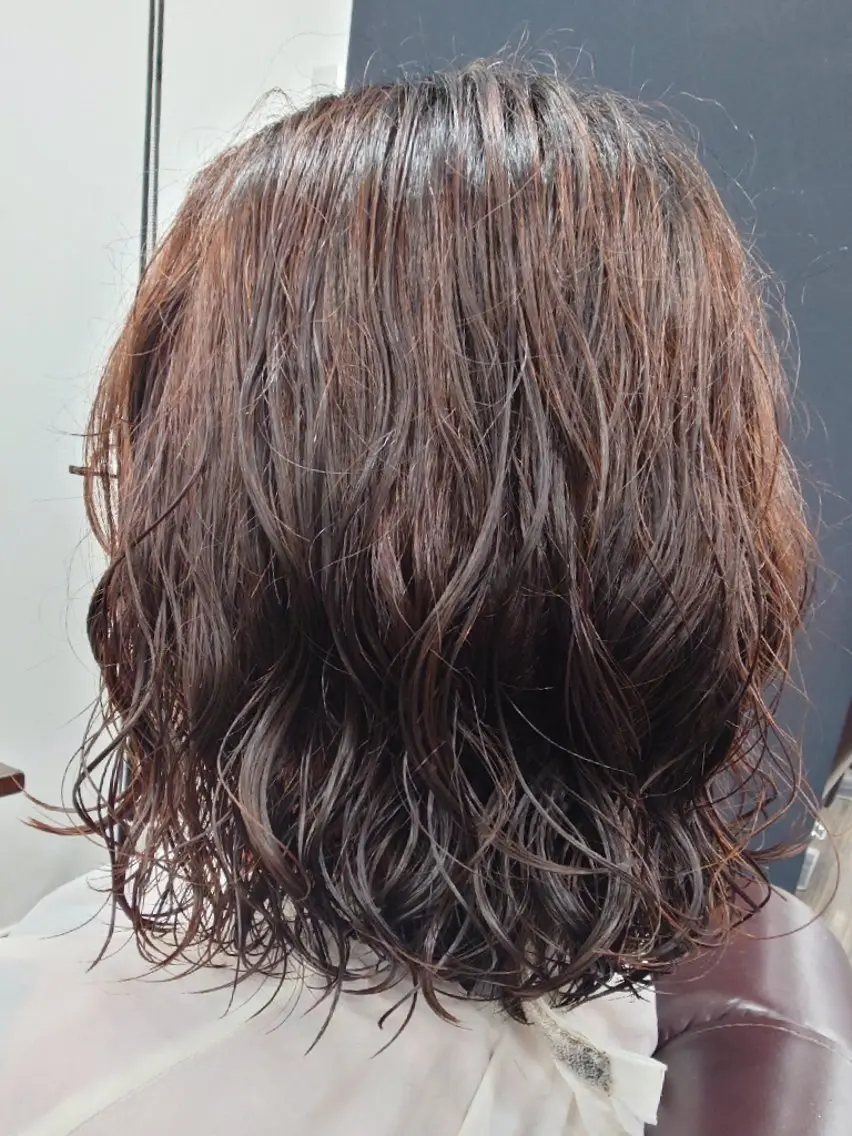 パーマ ミディアム mits 牧港店 比嘉千夏のヘアスタイル
