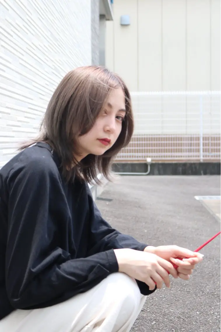 【SNS用正面写真可能なお客様】カット+フルカラーの写真