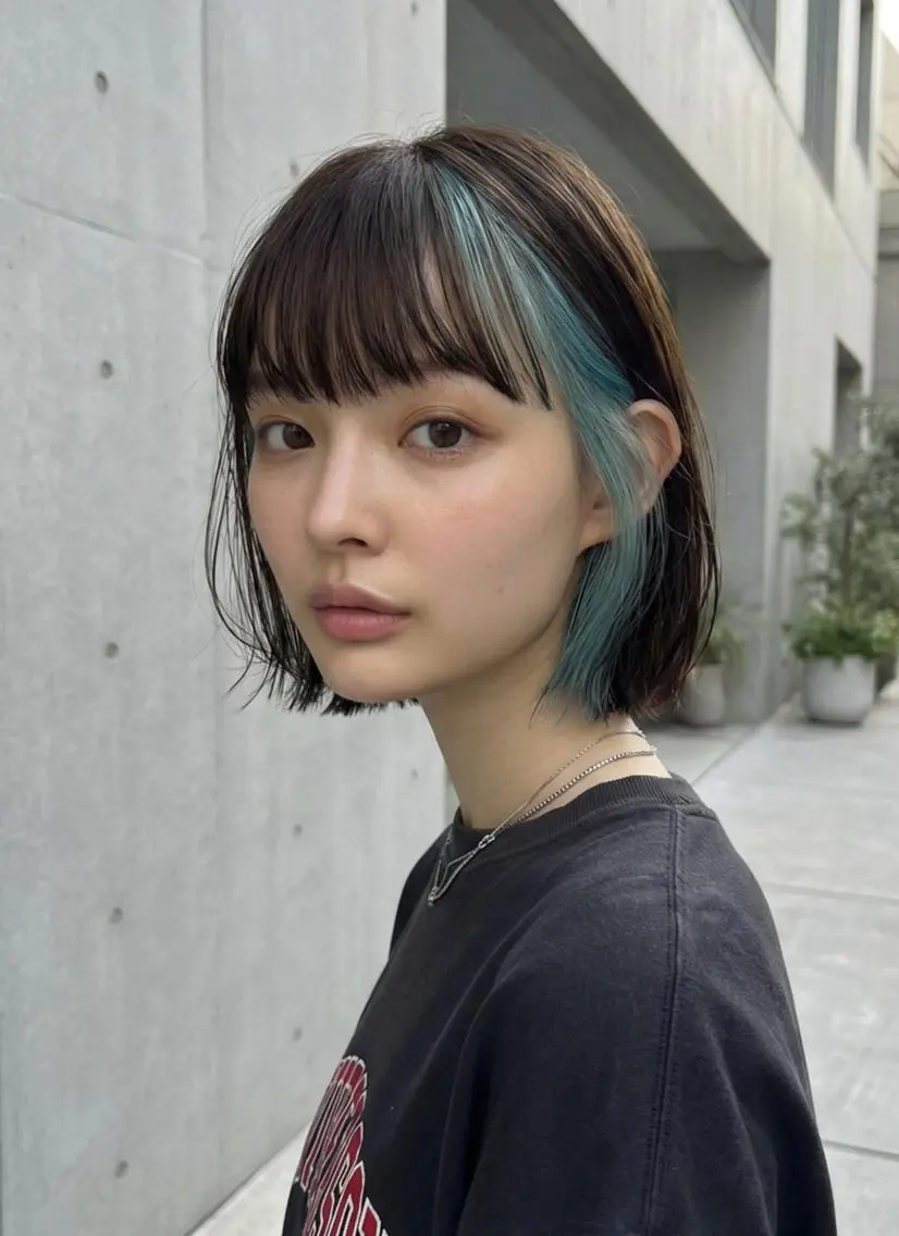 【イメチェンしたい方はこれ】レイヤーカット+ブリーチインナーカラー+トリートメント✨(※)レイヤーカット以外も🙆‍♂️の写真