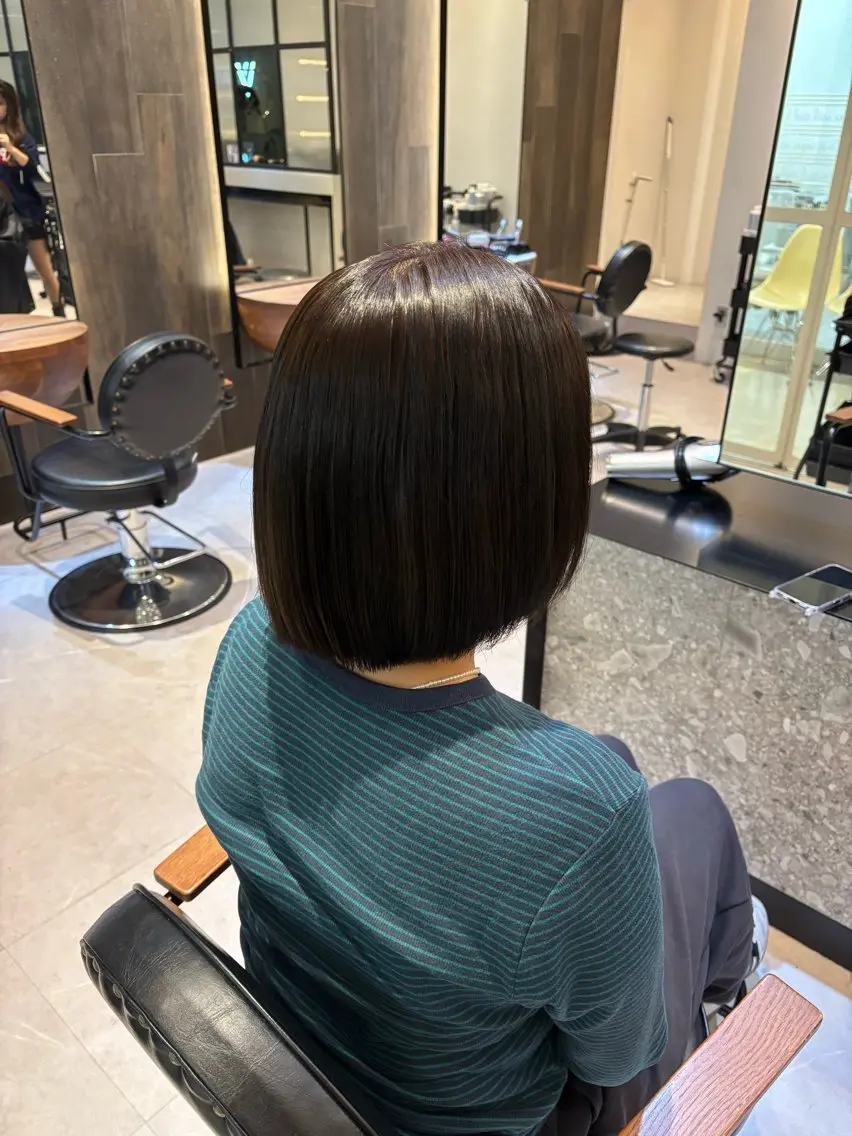 ミディアム カラー ブラウンカラー カラー/髪質改善 トリートメント/優果のヘアスタイル