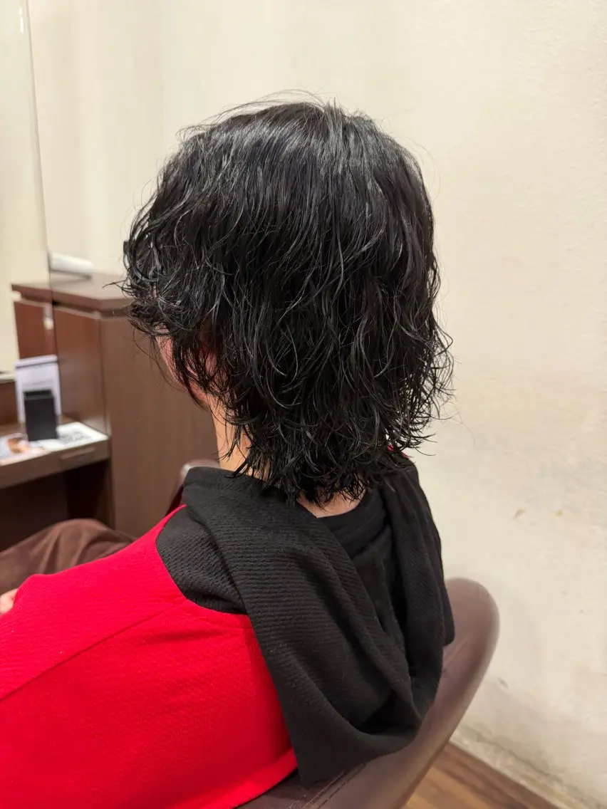 パーマ メンズ カット パーマ 仲井 充のヘアスタイル
