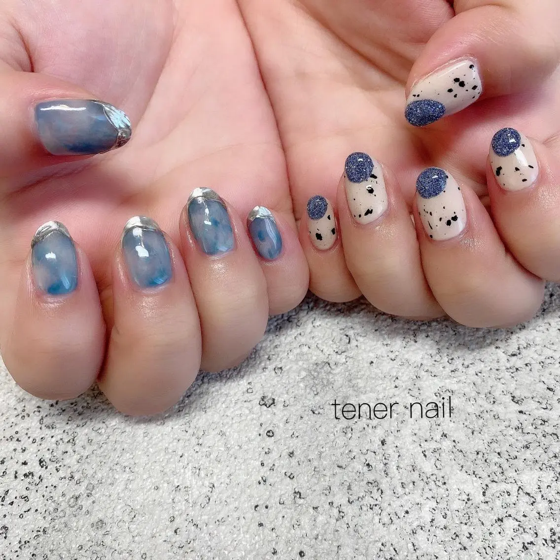 ネイル フラッシュネイル ラメ(グリッター) テネルネイル tener nailのネイルデザイン