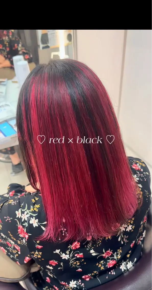 セミロング ヘアカラー 期間限定特別価格🎀 カワノ アカネのヘアスタイル