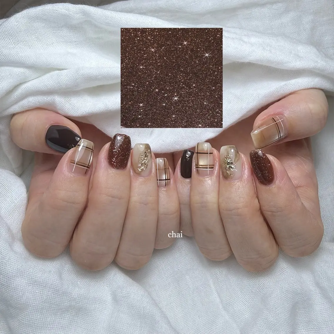 ネイル マグネットネイル ハンドネイル chai nail + eye📍鶴橋のネイルデザイン