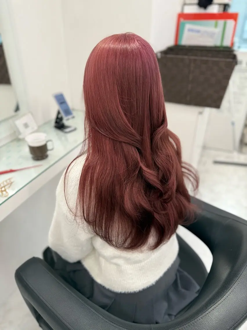 カラー ヘアカラー トリートメント ブリーチなし透明感 💗RYOTAのヘアスタイル
