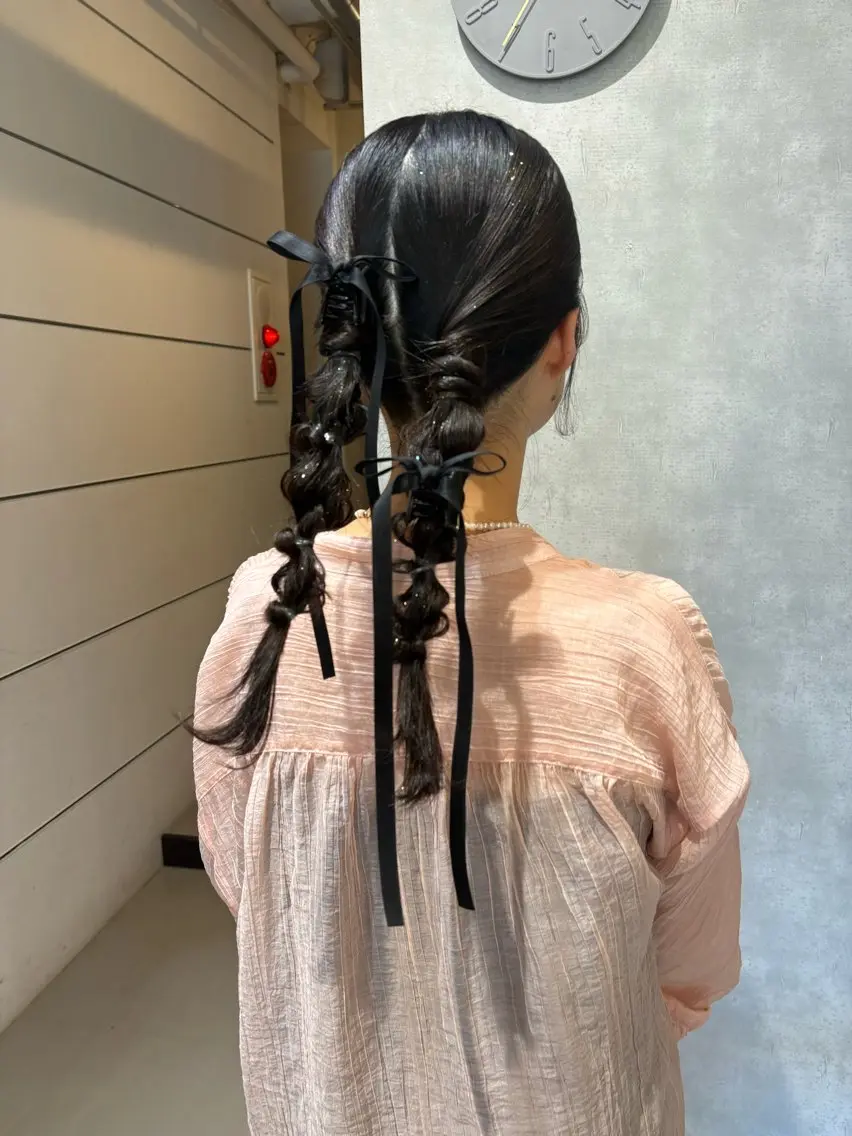 ヘアアレンジ ヘアセット chic  有山 美瑠のヘアスタイル