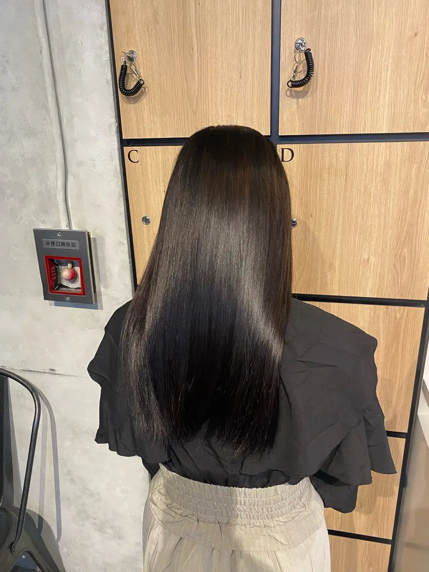 ロング カット ヘアカラー 縮毛矯正 髪質改善サロン 梅田/ヨナミネのヘアスタイル
