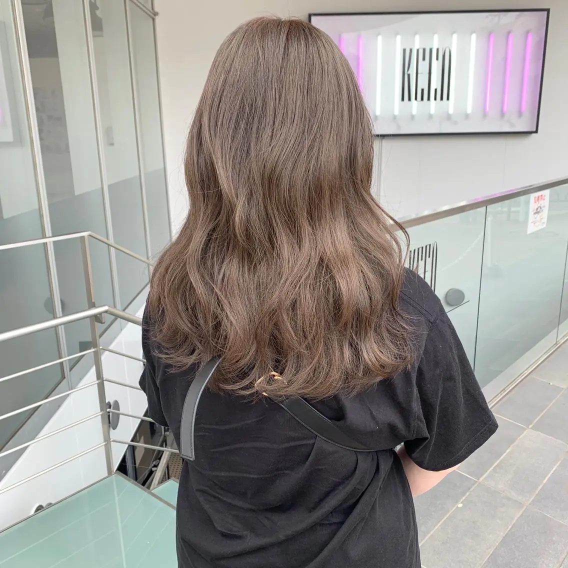 セミロング カラー ベージュカラー ハッシュカット /MANAMIのヘアスタイル