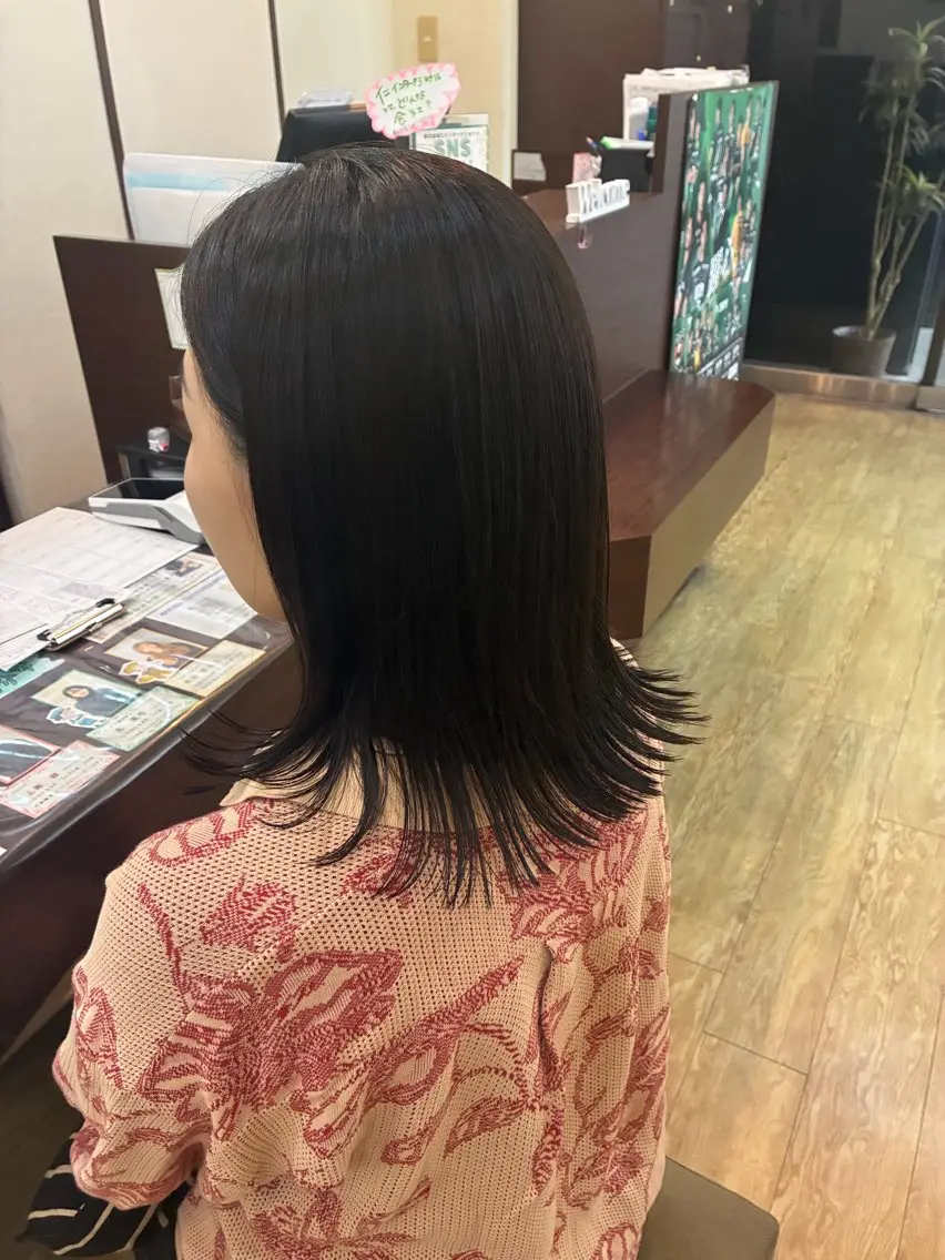 似合わせカット＋髪質改善カラーの写真
