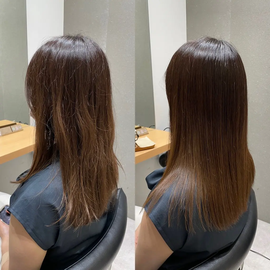 セミロング 髪質改善 トリートメント 酸熱トリートメント 髪質改善ヘアケア 艶髪特化/上田のヘアスタイル