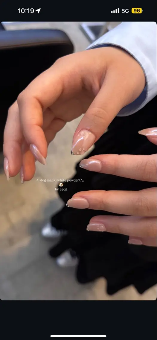 ネイル フレンチネイル 韓国ネイル マグネットネイル メンズネイル ニュアンスネイル ハンドネイル GRANDE大須 Cecil💜のネイルデザイン
