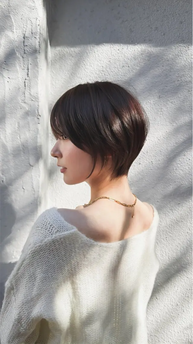 ショート 耳かけショート⛌似 合わせカラー🌟荒砂のヘアスタイル