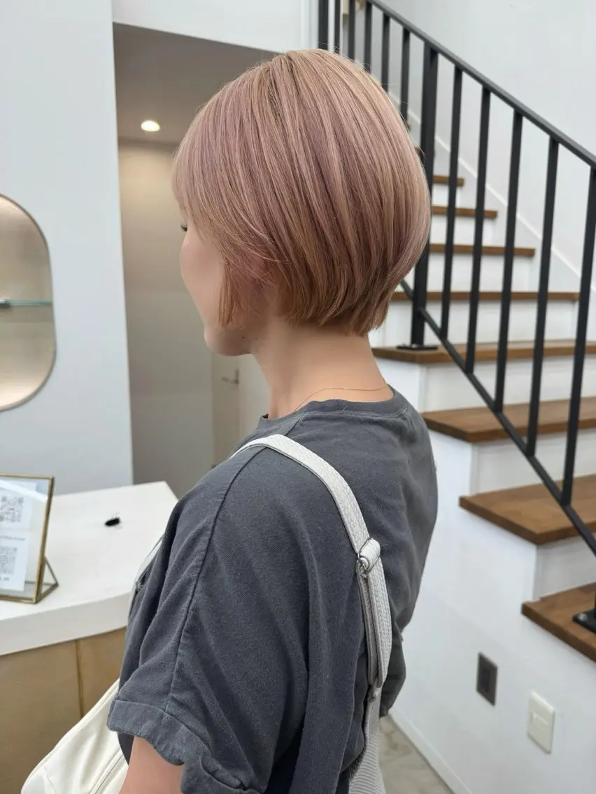 ショート くびれヘア ショートヘア 蛭町 遥香のヘアスタイル