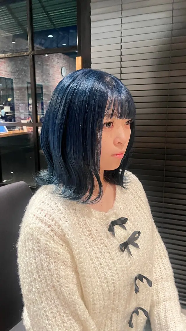 ミディアム カラー 田中 美月のヘアスタイル