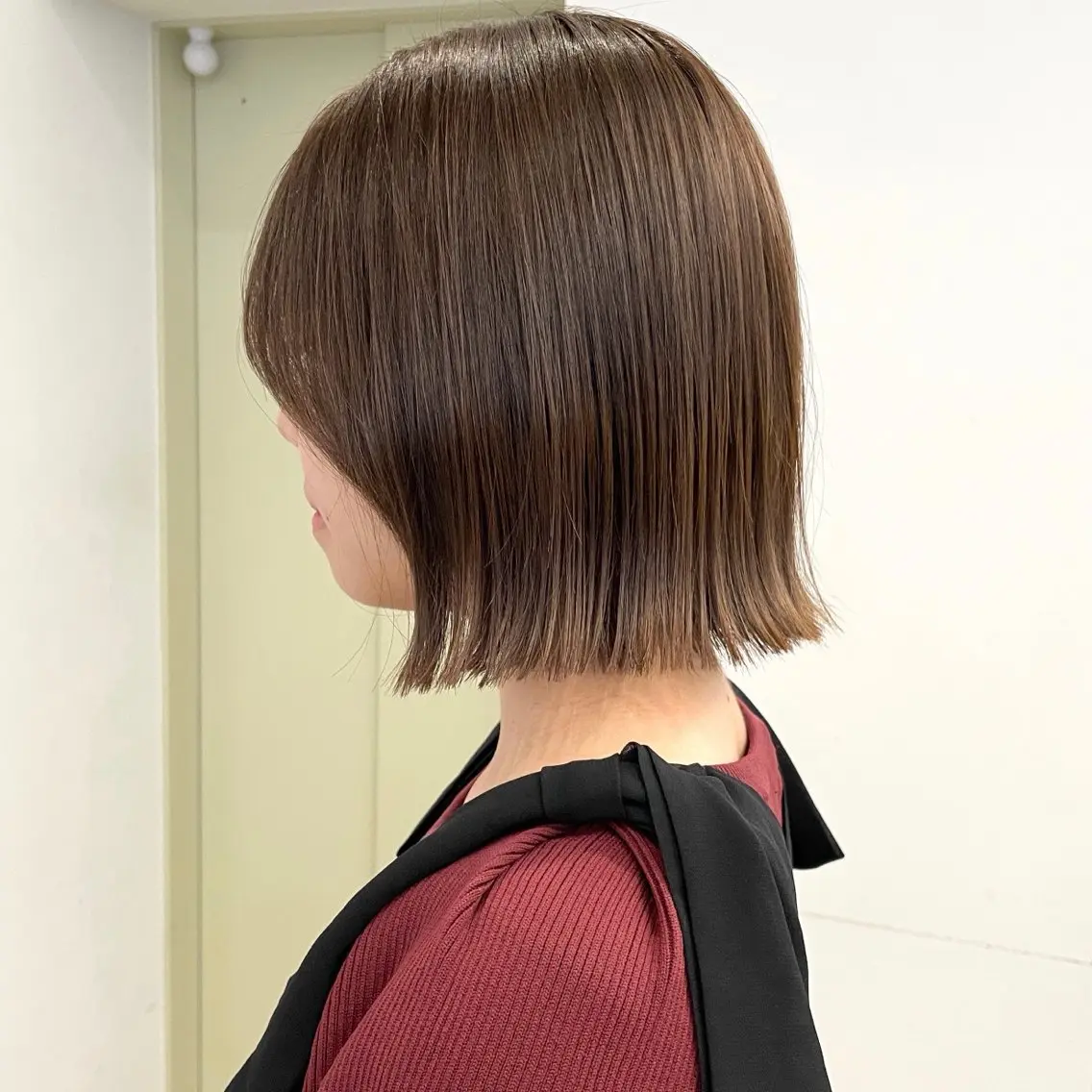 ショート カラー 切りっぱなしボブ 透明感カラー ボブ 髪質改善 似合わせカット カット ヘアカラー 縮毛矯正 トリートメント 艶髪/髪質改善 ナカムラのヘアスタイル