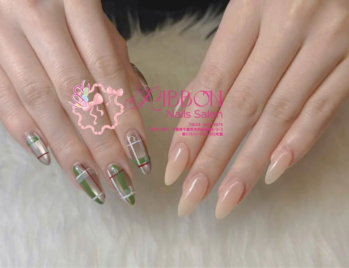 ネイル チークネイル フットネイル フレンチネイル グラデーション 韓国ネイル ハンドネイル Ribbonnail salonのネイルデザイン