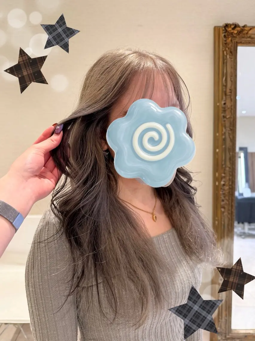 ロング カラー さら艶レイヤーカット 🩶Suzuneのヘアスタイル
