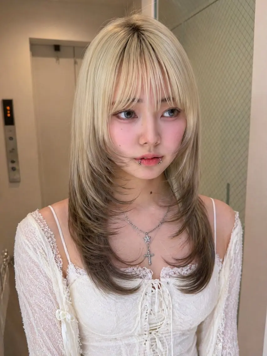 ロング こころ/透明感カラー /似合わせカット🫧のヘアスタイル