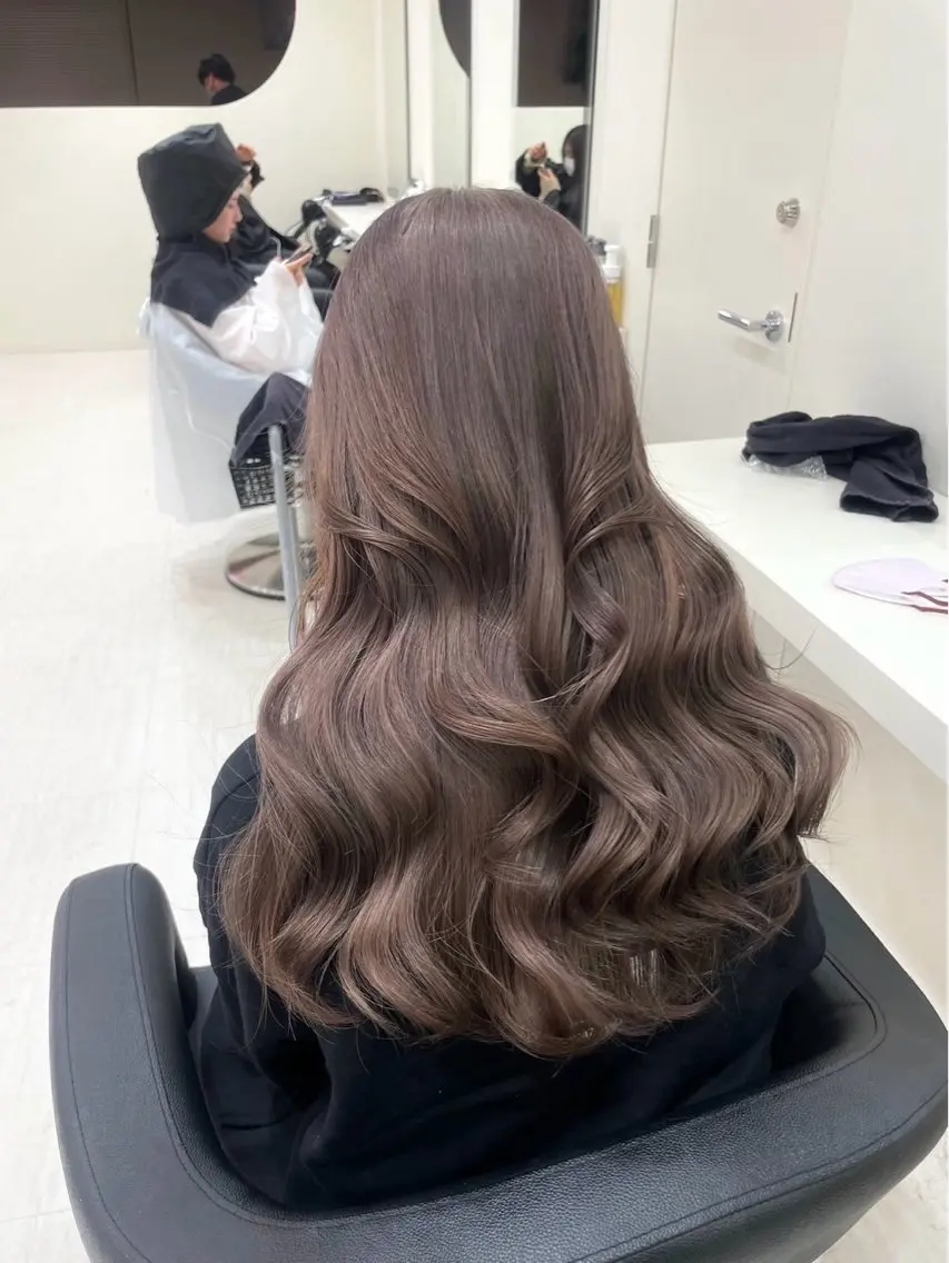 ロング カラー パーマ ヘアアレンジ メンズ キッズ カット ベージュブラウン 🎀Himari🎀のヘアスタイル