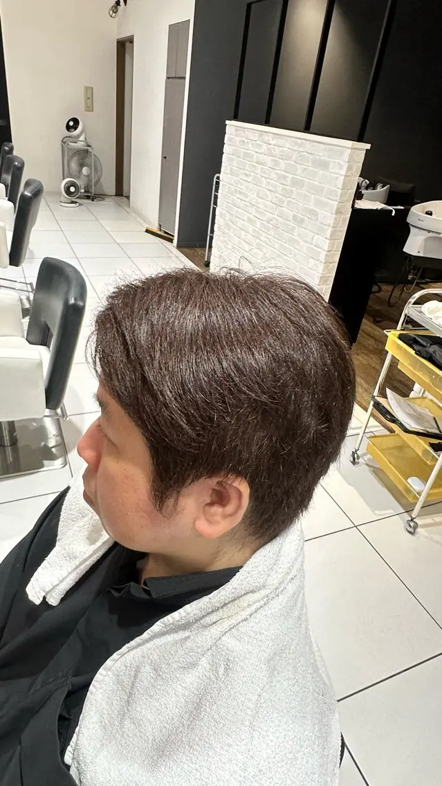ショート カラー ヘアカラー カラーモデル/ 長久手/暖色カラーのヘアスタイル