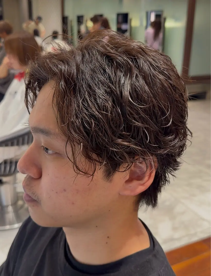 メンズ カット パーマ トリートメント 💈メンズ特化/ パーマ特化ren🎸のヘアスタイル