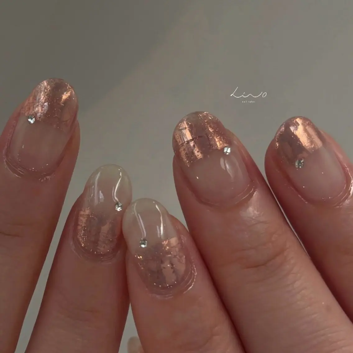 ネイル ニュアンスネイル ショートネイル ハンドネイル nail salon linoのネイルデザイン