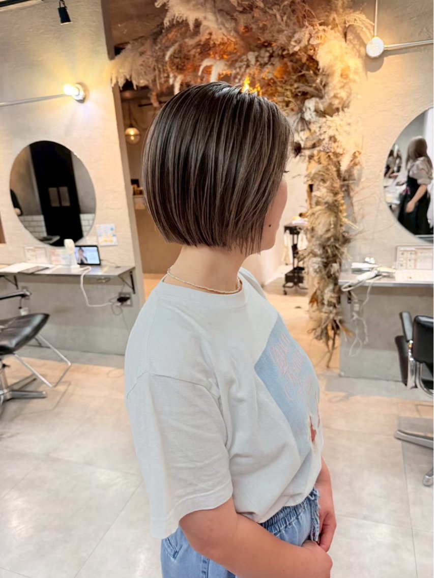 ショート ゆだい ワンカラー✨ カット✂️のヘアスタイル