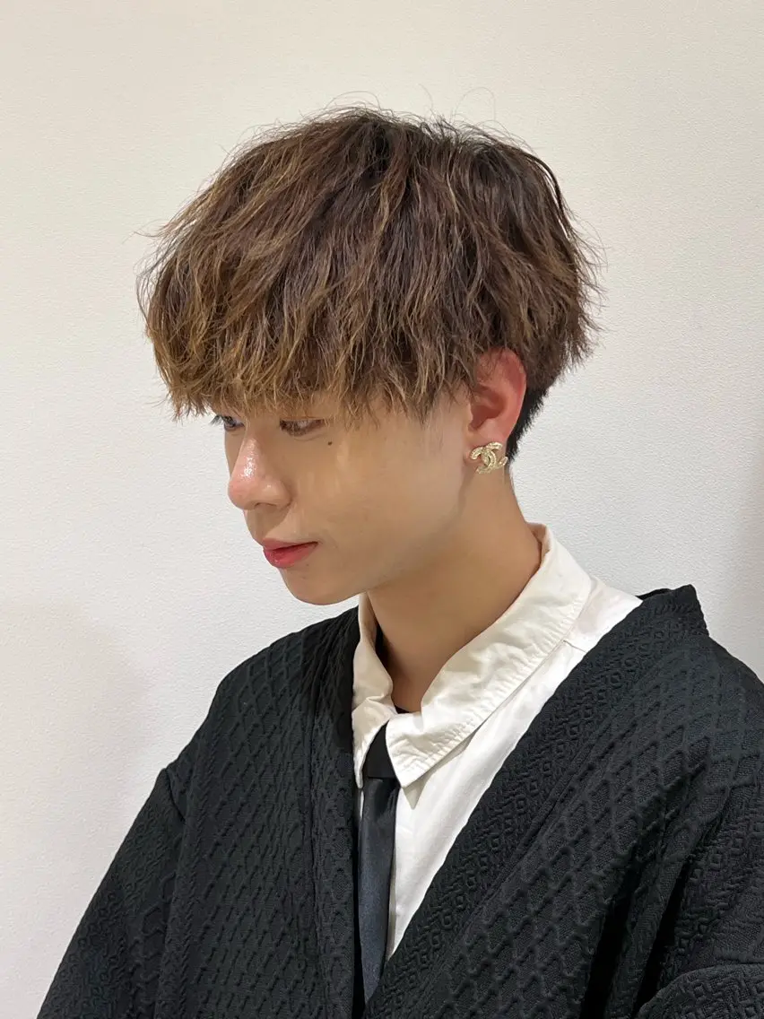 パーマ 松田 かのあのヘアスタイル