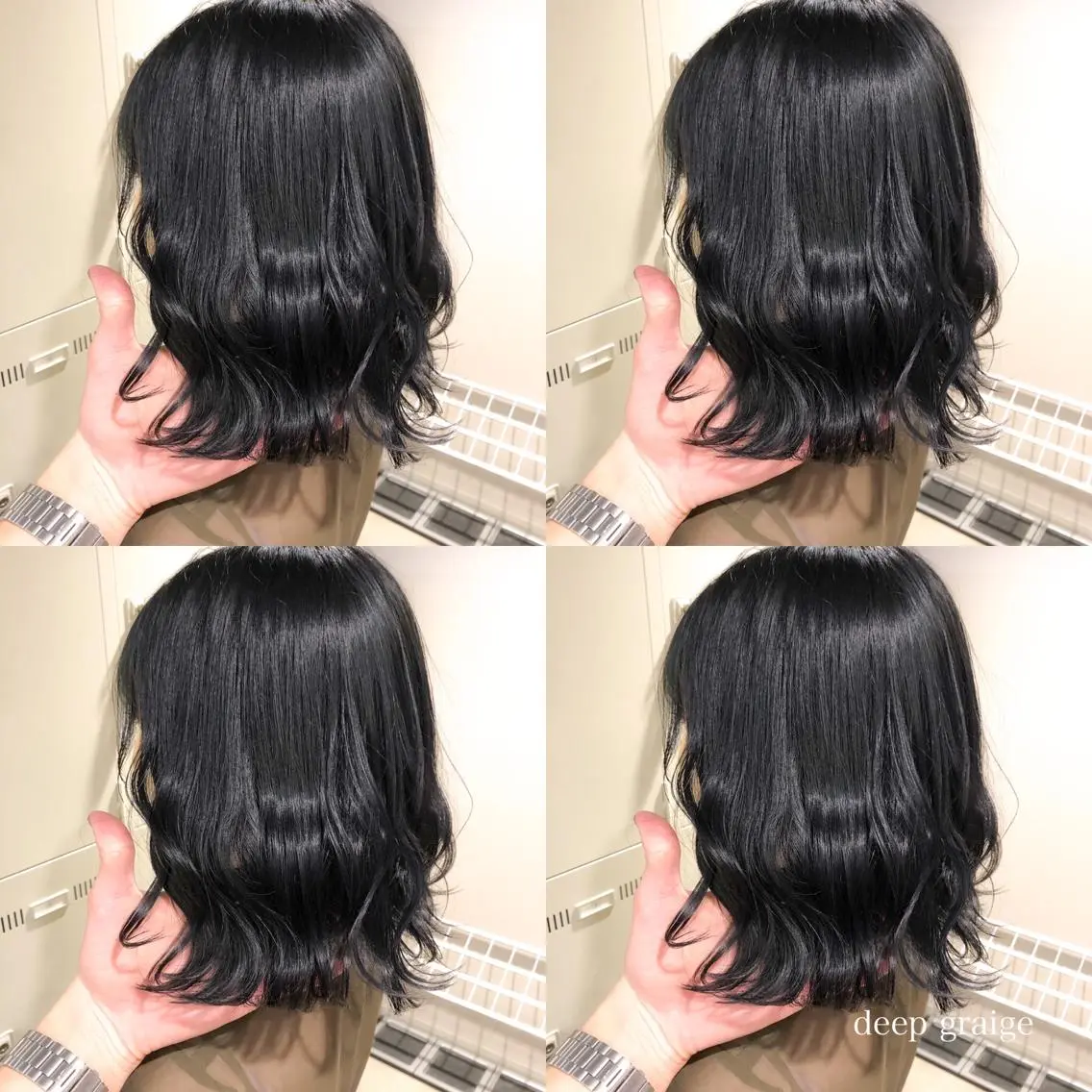 ミディアム カラー カット ヘアカラー トリートメント ハイトーン×レイヤー カットTAKUMIのヘアスタイル