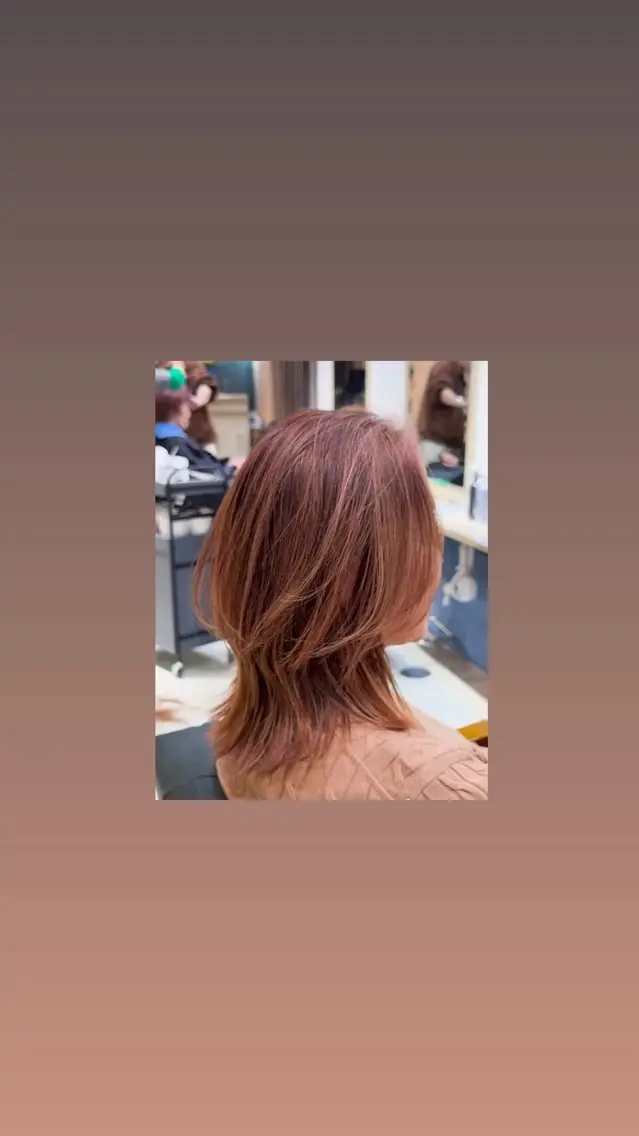 ミディアム カラー たけかわ みずきのヘアスタイル