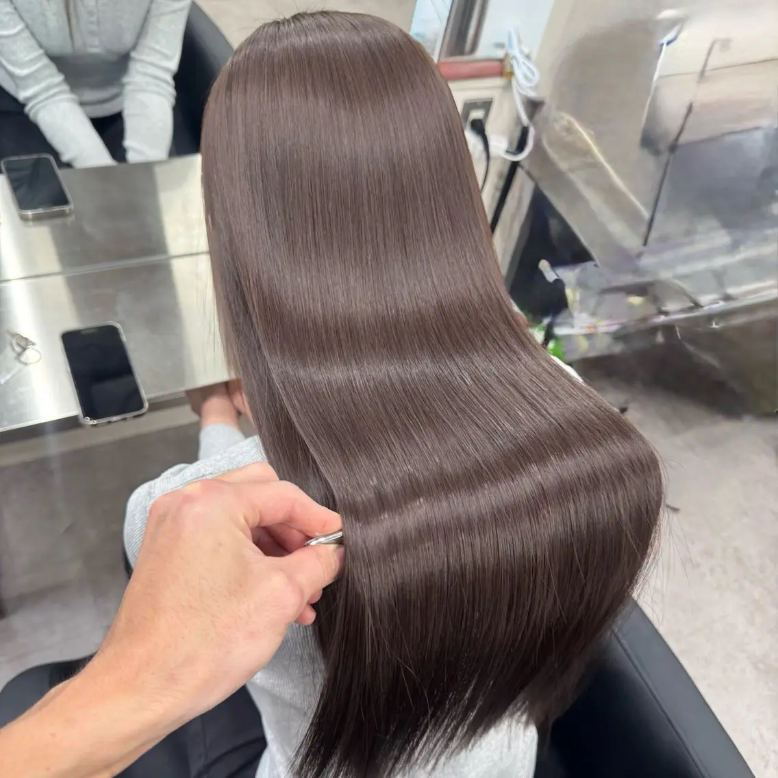 ロング カラー カット ヘアカラー トリートメント 🎀レイヤー×透明感 ×髪質改善🎀米田のヘアスタイル