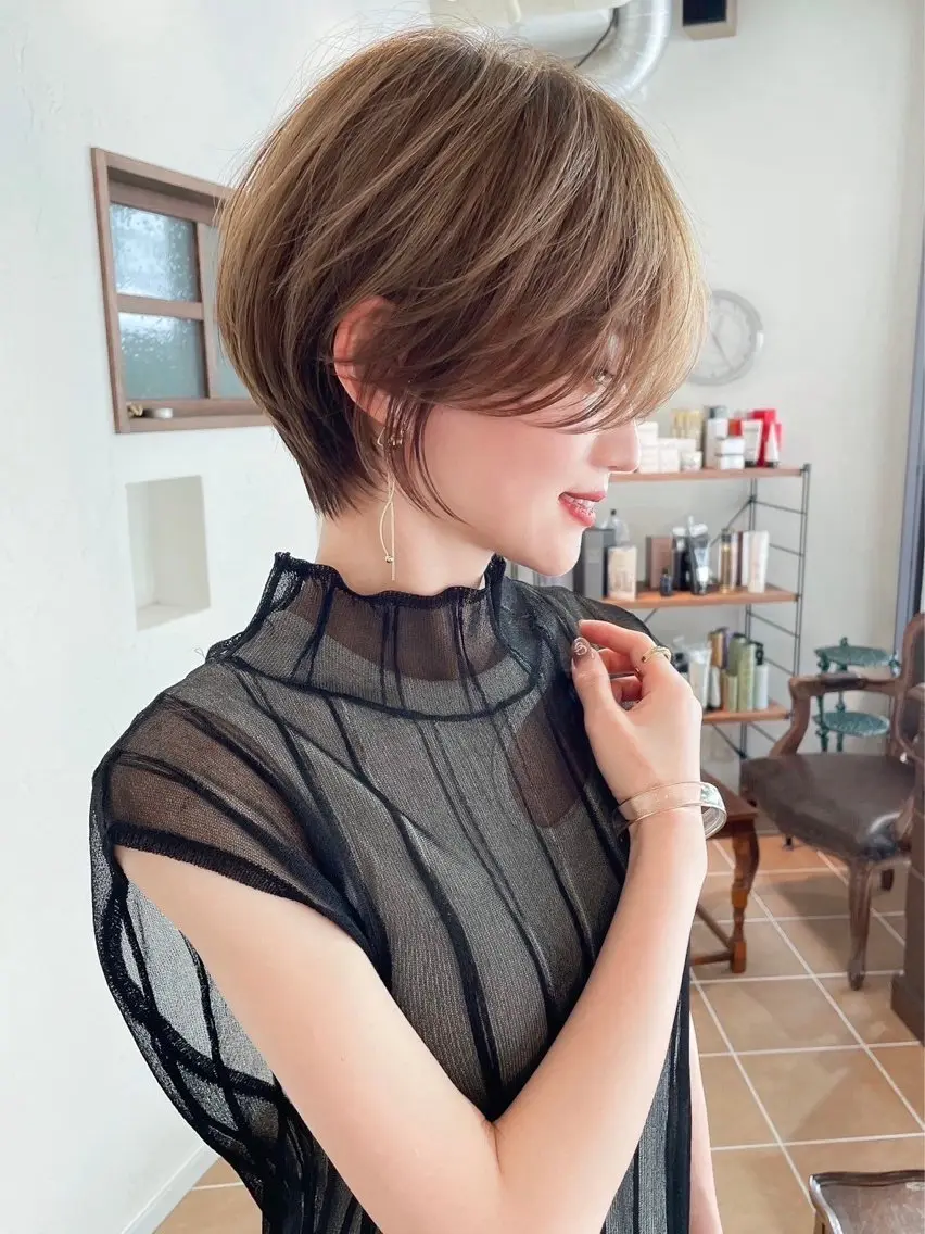 ショート 似合わせカット 迫留由弥のヘアスタイル