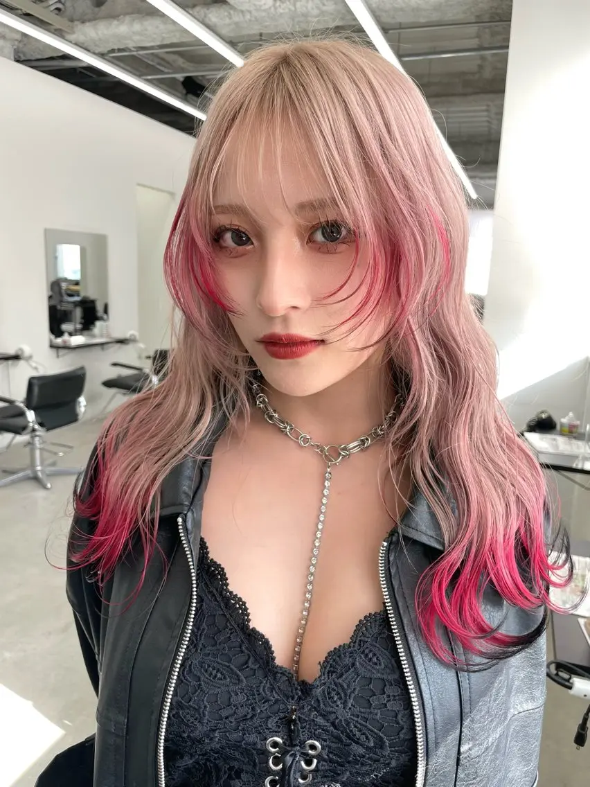 ロング カラー デザインカラー ハイトーンカラー 太田川/ハイトーン /mamiのヘアスタイル