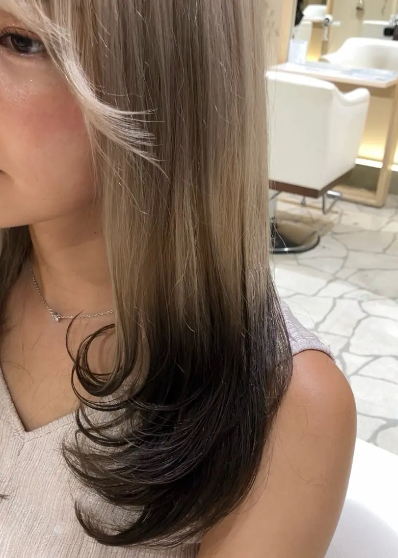 ロング カラー ヘアカラー 久野紗愛 【髪質改善　艶髪】のヘアスタイル